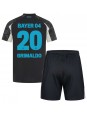 Bayer Leverkusen Alejandro Grimaldo #20 Ausweichtrikot für Kinder 2024-25 Kurzarm (+ Kurze Hosen)